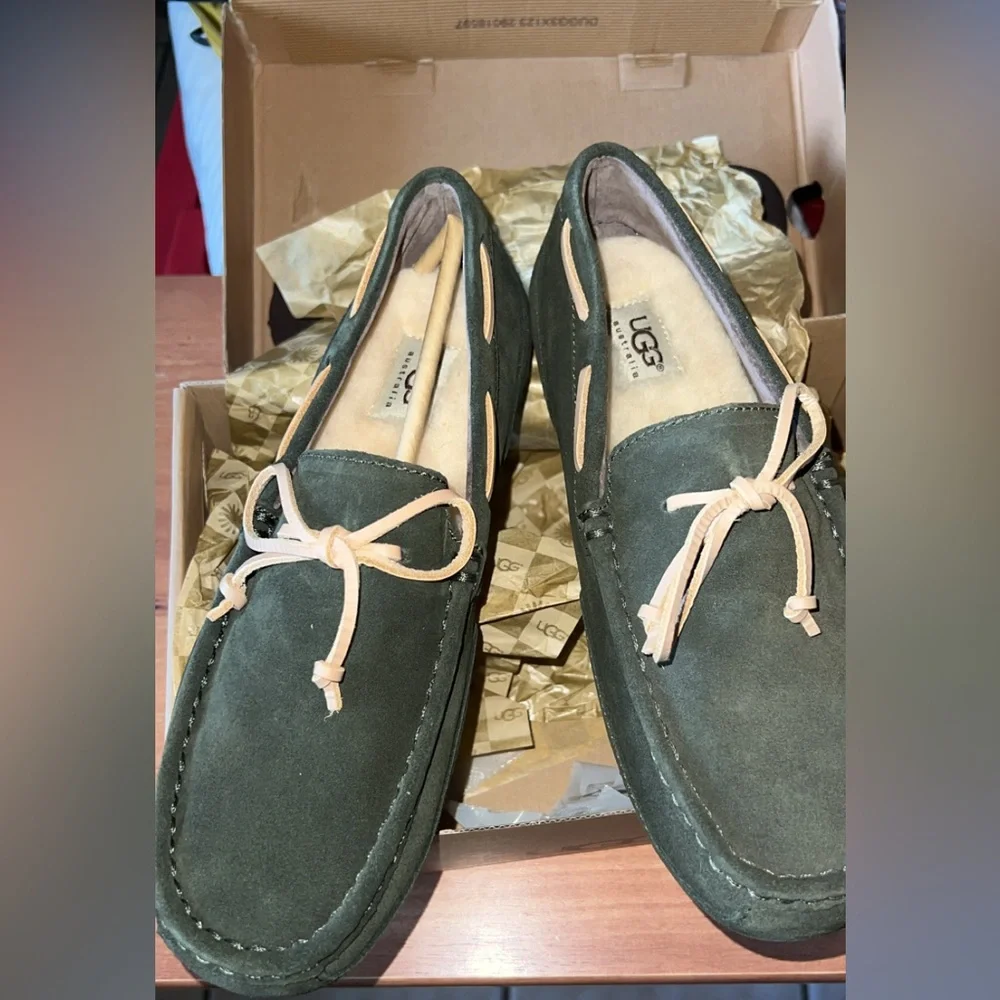 UGG Australia Chester Forst Green Men's Casual Loafer Shoes - Picture 6 of 11